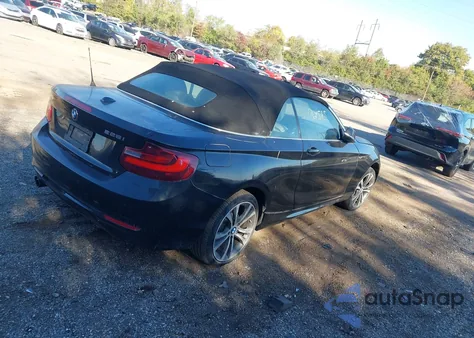 2016 BMW 228I из США, поврежденный, VIN WBA1K9C52GV710845